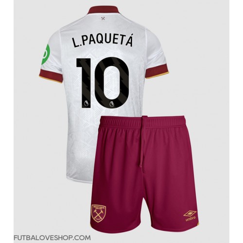 Dres West Ham United Lucas Paqueta #10 Tretina pre deti 2024-25 Krátky Rukáv (+ trenírky)